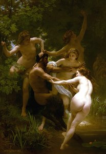 Nymphen und Satyr